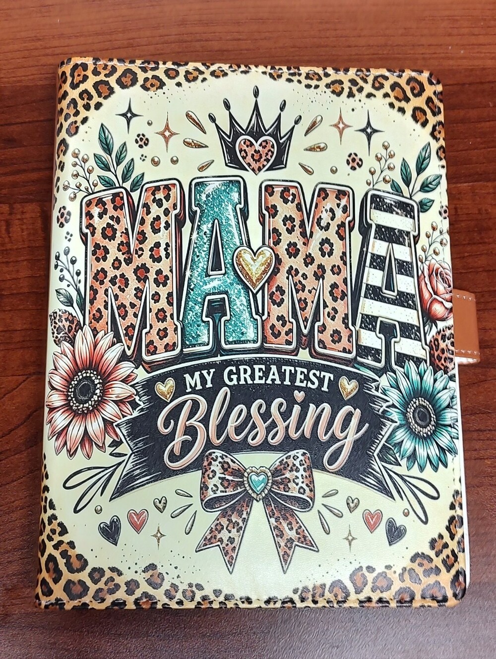 New! A5 Mama Leopard Binder Notebook, Paper, Divider Set